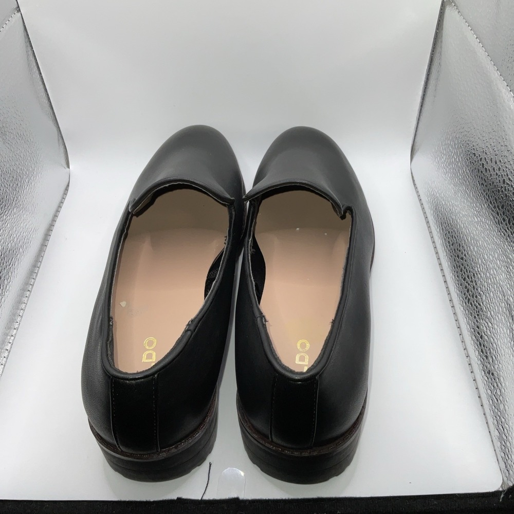 Aldo‎ Woman's Slip On Black Shoe Size 10M RUFFLE BOTTOM